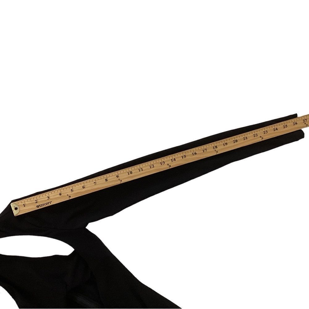 LAQUAN SMITH Size XS NWT Cutout Stretch Jersey Turtleneck Gown Maxi Dress Black - Picture 10 of 16